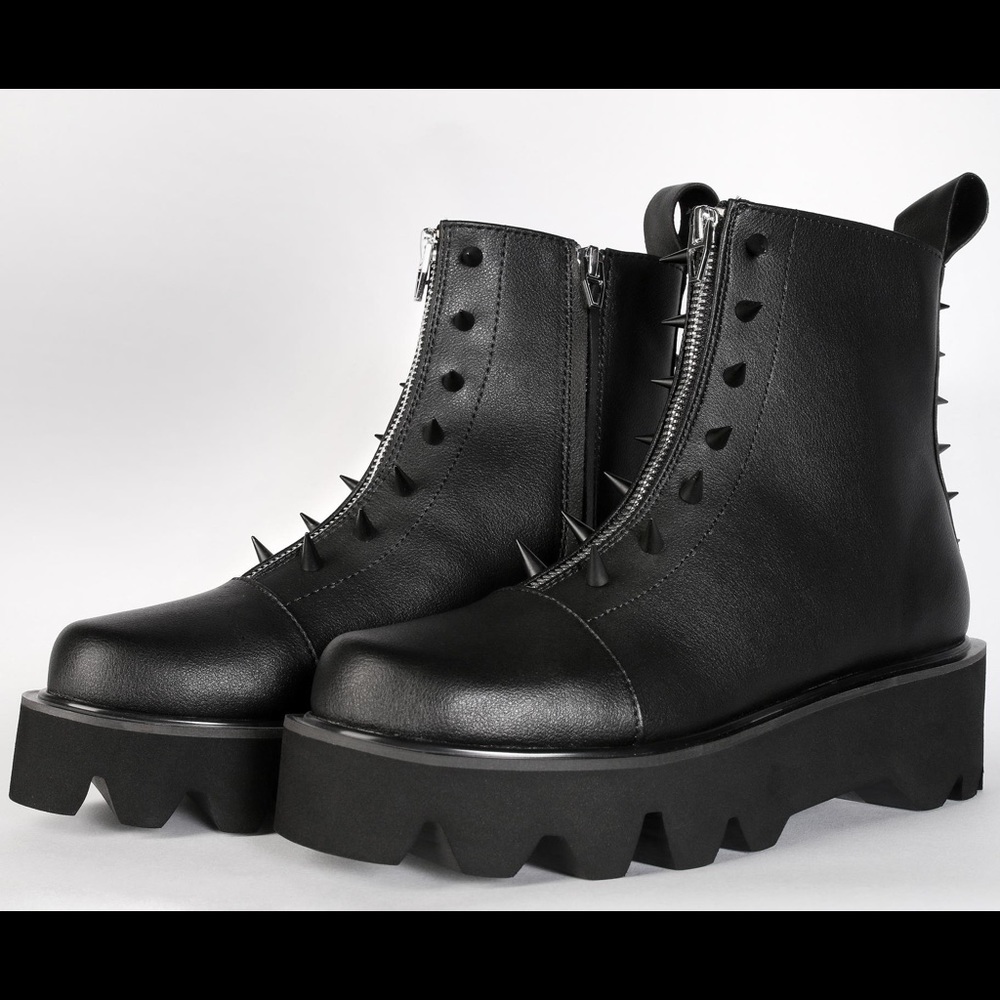 Disturbia Spike Boots (Size 8)